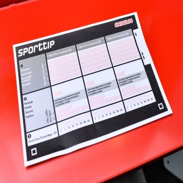 Close up of Sporttip game ticket