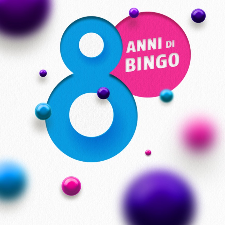 Landingpage 8 anni di Bingo