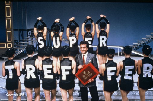 Supertreffer: Kurt Felix in der TV-Sendung Super Treffer Kurt Felix in der TV-Sendung Super Treffer. Kurt Felix pendant l'émission de télévision 'Super Treffer'. Kurt Felix nella trasmissione tivù 'Super Treffer'.